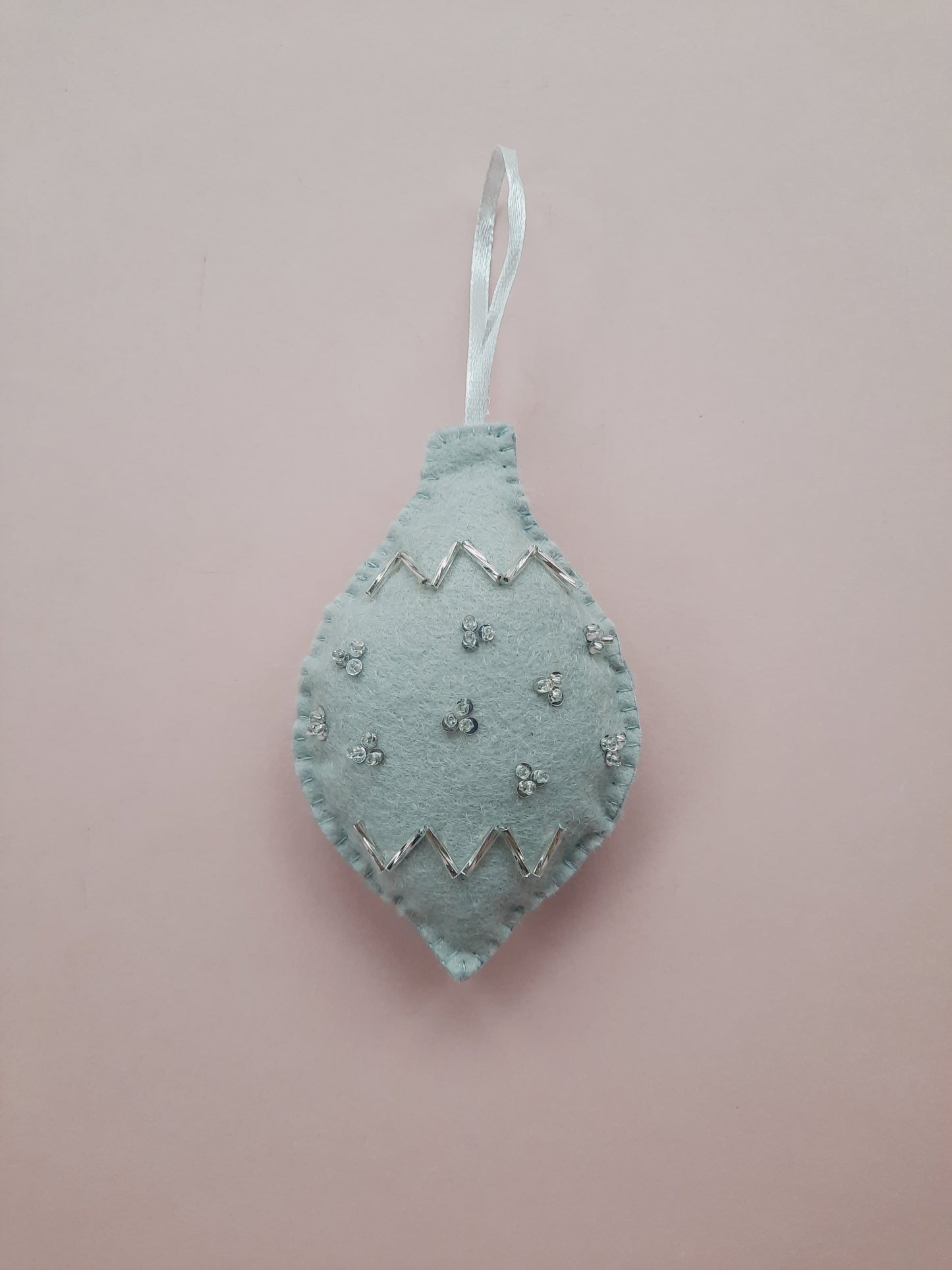 Handmade Felt Christmas Tree Decorations - Set of 6