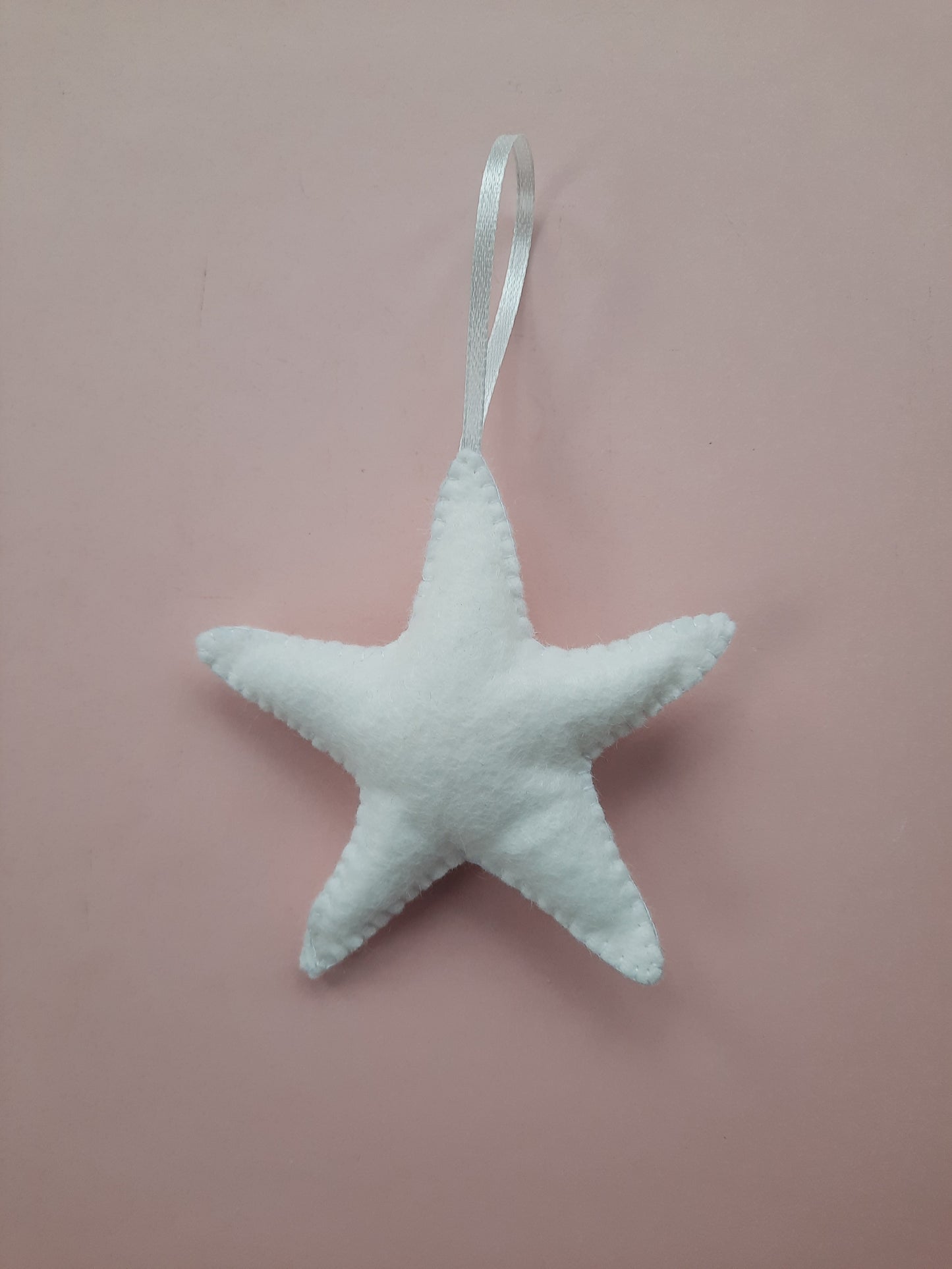 Handmade Felt Christmas Tree Decoration - Star Shaped