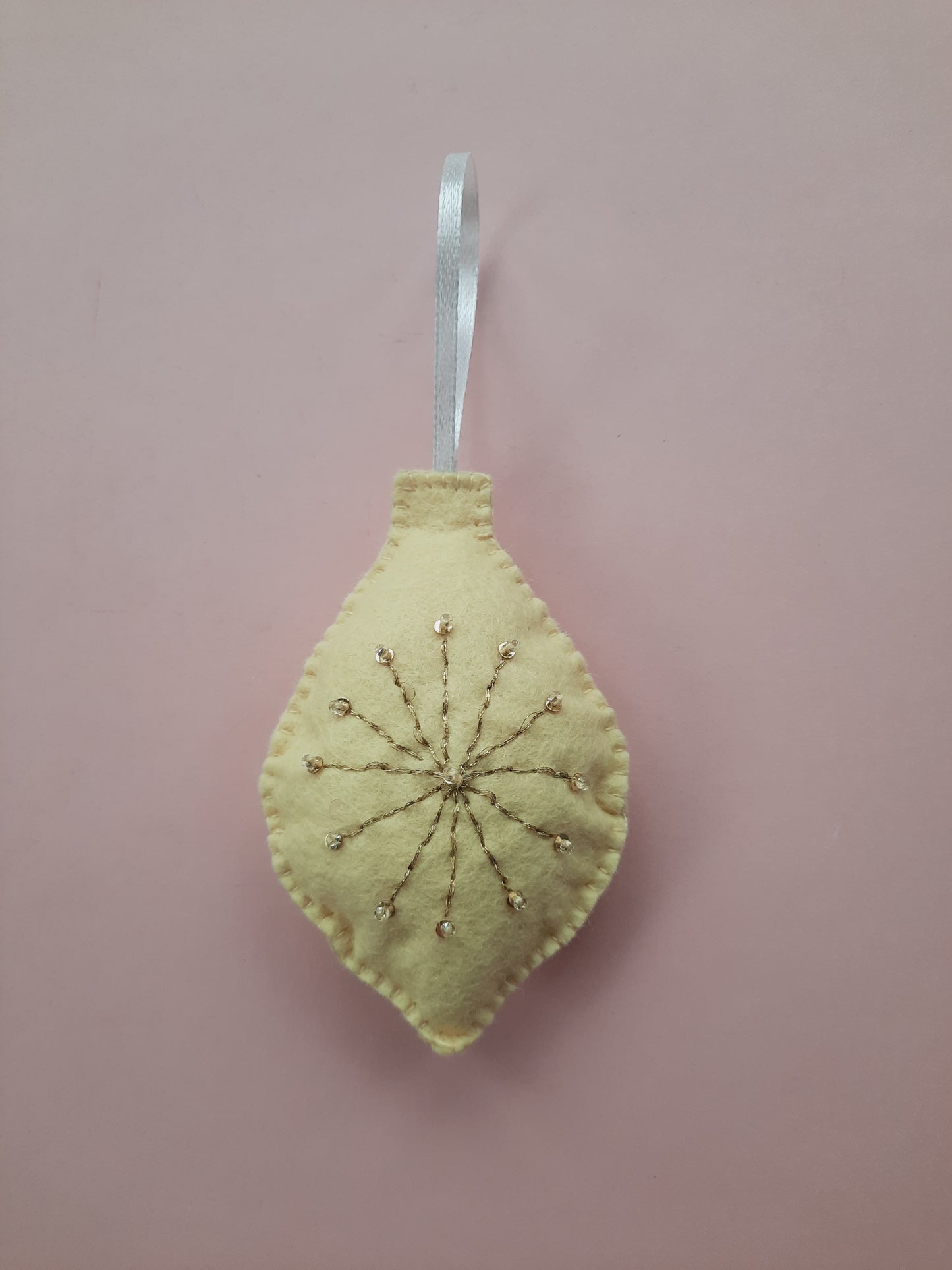Handmade Felt Christmas Tree Decorations - Set of 6
