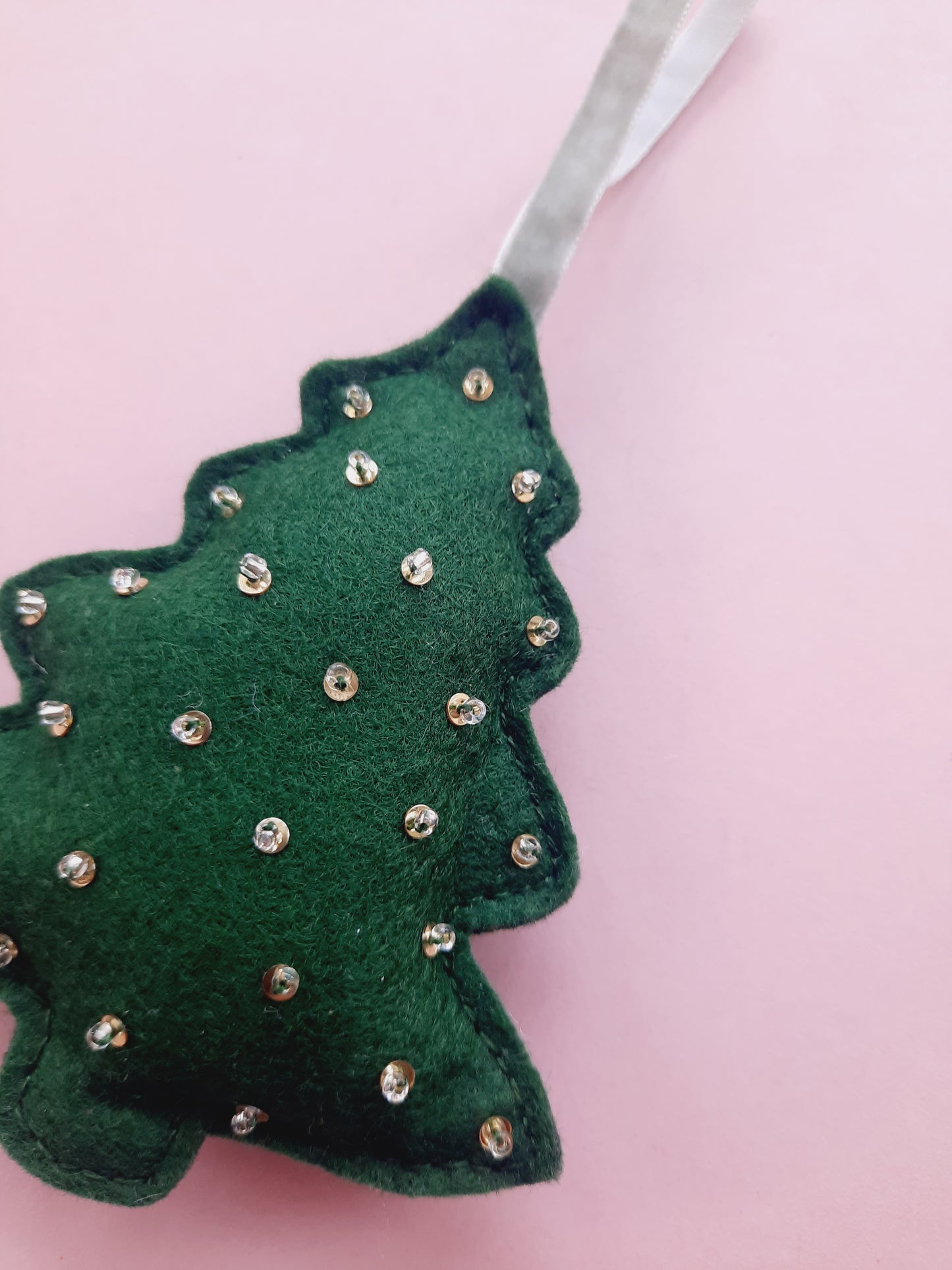 Handmade Felt Christmas Tree Decorations - Christmas Tree Shaped