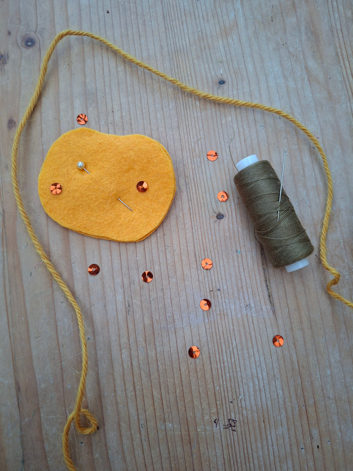 Sequin Pumpkin - Half Term Sewing Workshop