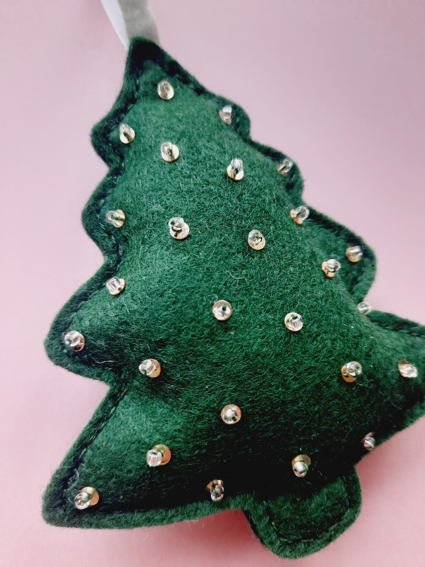 Handmade Felt Christmas Tree Decorations - Christmas Tree Shaped