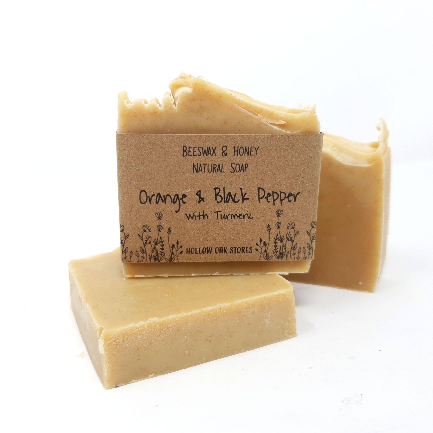 Honey & Beeswax Soap - Orange, Black Pepper & Turneric