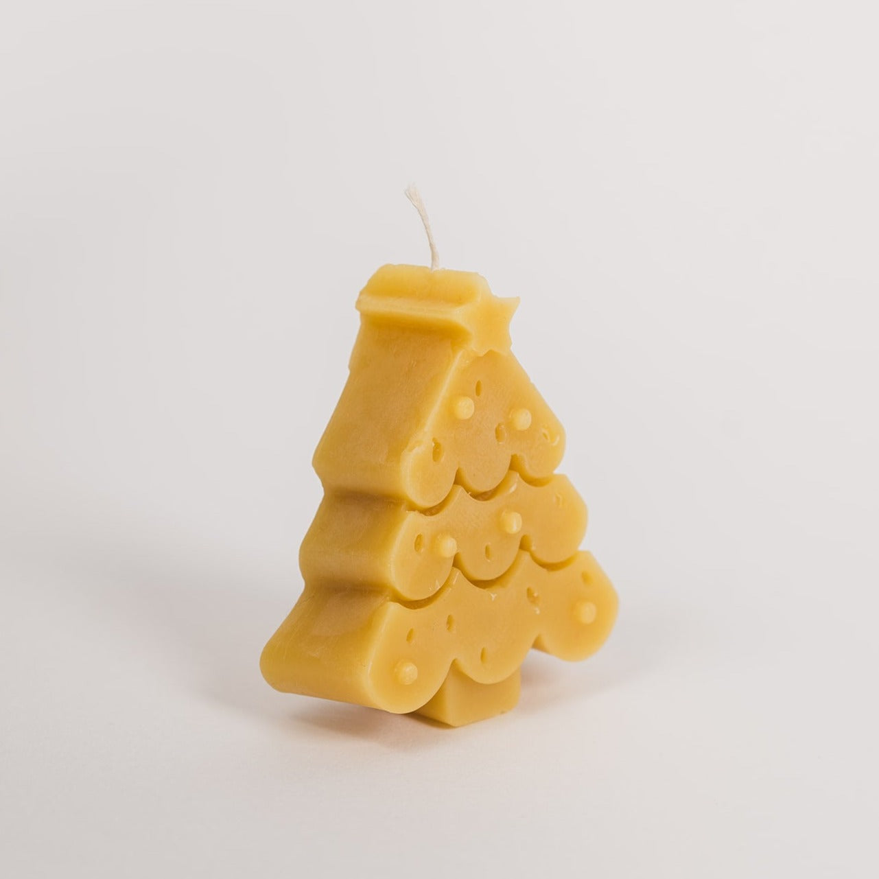 Beeswax Modern Christmas Tree Candle