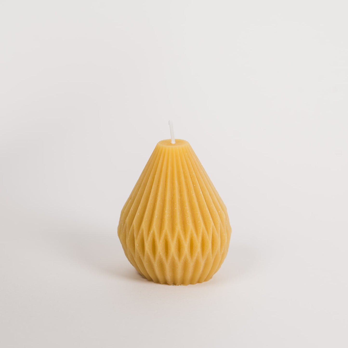 Geometric Pear Beeswax Candle