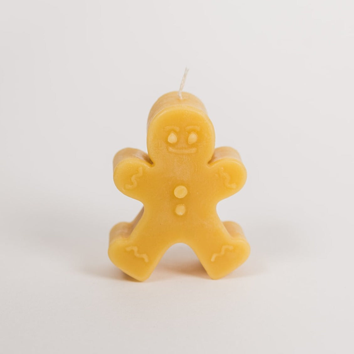 Beeswax Gingerbread Man Christmas Candle