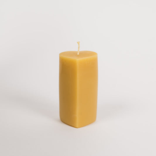 Tall Heart Shaped beeswax Candle