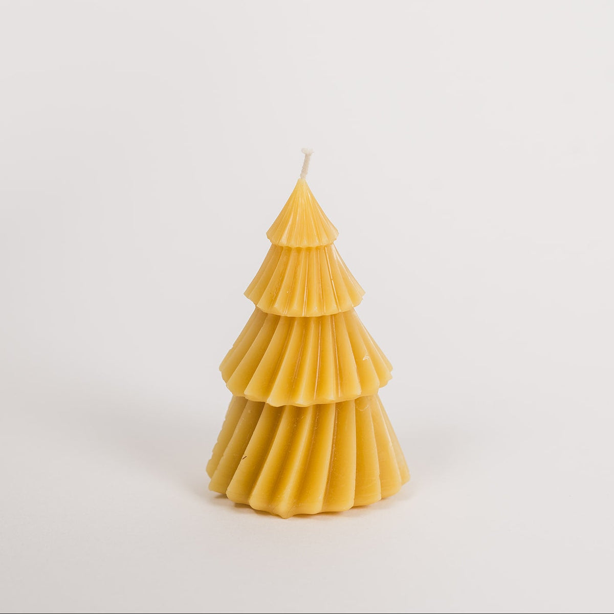 Beeswax Spiral Christmas Tree Candle