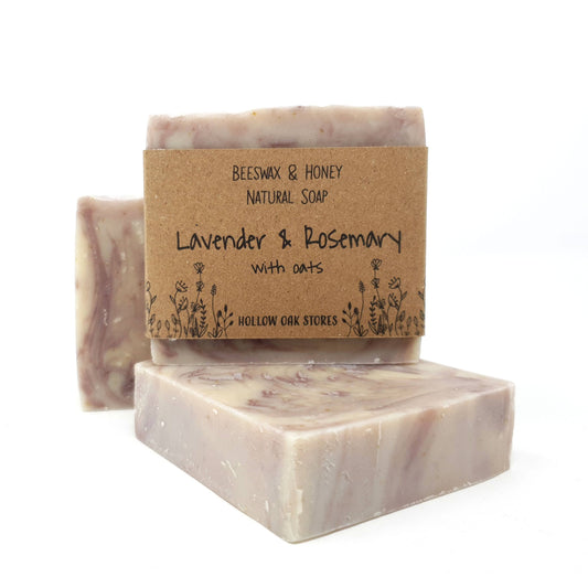 Honey & Beeswax Soap - Lavender & Rosemary