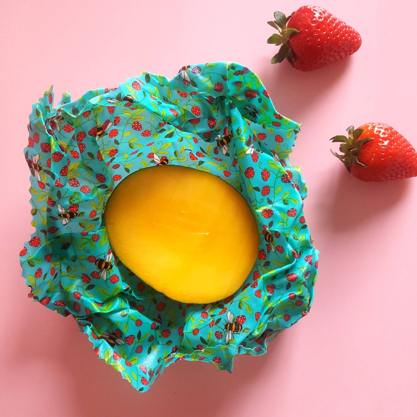 2 Large Reusable Beeswax Wraps