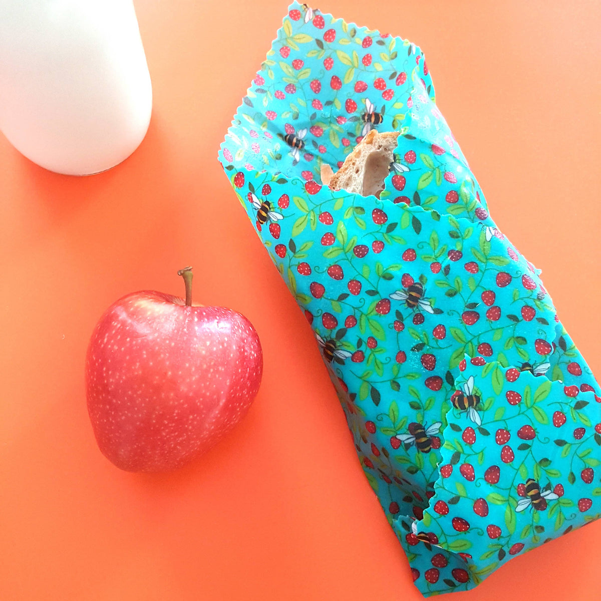 2 Large Reusable Beeswax Wraps